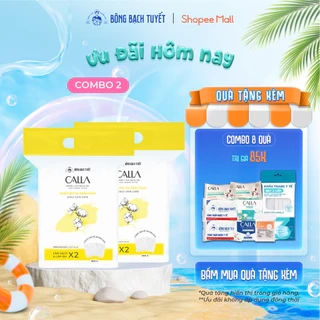 Combo 2 túi Bông tẩy trang làm sạch da Bông Bạch Tuyết Calla mềm mịn (500gr/túi)