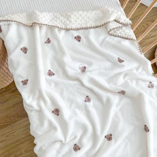 Chăn nhung sữa BONNY 4 mùa cho trẻ em đắp ôm ngủ (KT: 1m1x95Cm)