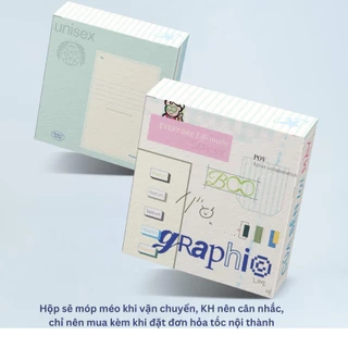 Phụ Kiện Hộp Giấy/Túi Giấy BOO Chứa Đựng Quan Điểm Graphic Line