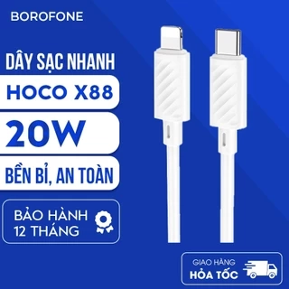 Dây sạc Hoco X88 20W Type-C to iP dành cho iphone, hỗ trợ dòng sạc 3A dây cáp H-UPF01-GO dài 1 mét