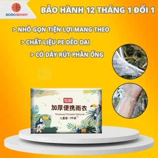 Áo Mưa Giá Ưa Đãi Áo Mưa Du Lịch Bỏ Túi Nhỏ Gọn Chất Liệu PE Dai Có Thể Tái Sử Dụng Nhiều Lần Cleacco AMTL Boro Sport