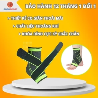 Băng Quấn Bảo Vệ Cổ Chân Chính Hãng Băng Cổ Chân Chất Liệu Thun Thoáng Mát Cực Bám Chân Cleacco HJ020 Boro Sport