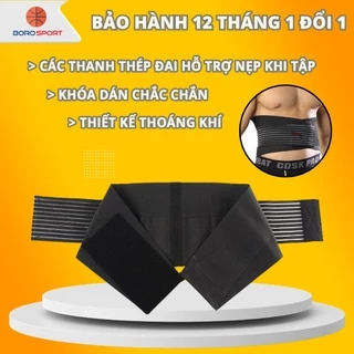 Băng quấn bụng và lưng bảo vệ cột sống, tập gym, chống chấn thương CLEACCO - Hàng chính hãng BORO SPORT