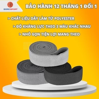 Dây Kháng Lực Bảo Hành 12 Tháng Dây Tập Mông Dài 200x3 Cm Chuyên Dụng Tập Mông Đùi Bắp Chân Cleacco B3DKL Boro Sport