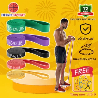 Dây Kháng Lực Cleacco – Boro Sport | Mẫu Mới 2025 | Tập Gym Toàn Thân – 5 Mức Tải – Cao Su Bền Dẻo – Bảo Hành 12 Tháng