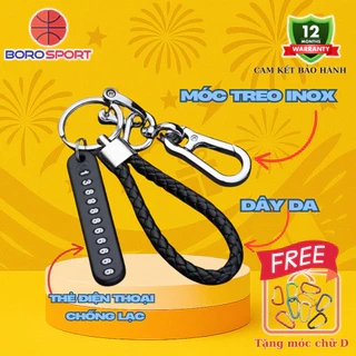 Móc Chìa Khóa Gắn Số Điện Thoại Cleacco – Boro Sport | Mẫu Mới 2025 | Chống Thất Lạc Thông Minh – Tiện Dụng