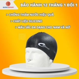 Nón Bơi Chính Hãng Mũ Bơi Silicone Cao Cấp Chống Thấm Nước Cleacco NBBR Boro Sport