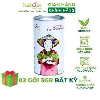 Bột củ dền nguyên chất Dalahouse bổ máu, công nghệ sấy lạnh tiêu chuẩn Châu Âu hộp 60 gr