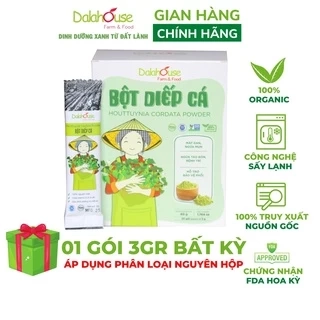Bột diếp cá nguyên chất Dalahouse công nghệ sấy lạnh tiêu chuẩn Châu Âu hộp 120 gr