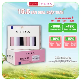 Combo 10 quần lót nữ thun lạnh VERA 6323 [Giao màu ngẫu nhiên]