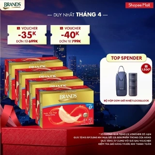 Combo 4 nước yến thật BRAND'S không đường (42 ml x 24 lọ)