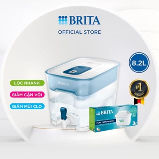 Combo bình lọc nước BRITA Flow 8.2L + Hộp 3 lõi lọc BRITA Maxtra
