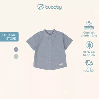 Áo sơ mi ngắn tay cài giữa, cổ tàu - BU Baby - BCT330200 | Quần áo chính hãng Bubaby