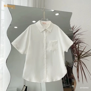 Áo sơ mi nữ tay ngắn đuôi tôm BIGSIZE (55kg đến 95kg) - 21YSM90 - BU Bigsize Young