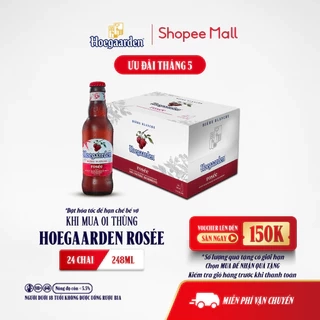 Bia Hoegaarden rosée thùng 24 chai (248ml/chai)
