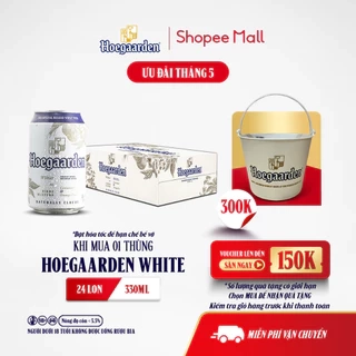 Bia Hoegaarden white bỉ thùng 24 lon (330ml/lon)