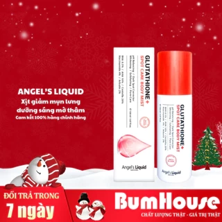 Xịt Giảm Mụn Lưng Sáng Da Cơ Thể Angel's Liquid Glutathione+ Spot Care Body Mist 150ml