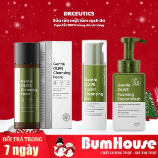 Sữa Rửa Mặt DRCEUTICS dạng gel/dạng bọt Gentle Olive Cleansing Foam Giúp Làm Sạch Sâu Cho Mọi Loại Da 150ML/420g