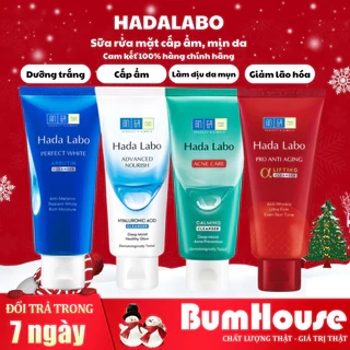 Sữa Rửa Mặt Hada Labo Advanced Nourish / Perfect White / Acne Care / Pro Anti Aging Cleanser 80g - Kem Rửa Mặt Dưỡng Ẩm