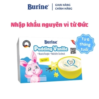 Pudding Ăn Dặm Burine Vị Vani Dành Cho Bé Từ 6 Tháng Tuổi, Bổ Sung Năng Lượng