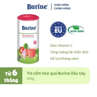Trà Hoa Quả Hòa Tan BURINE Vị Cam Nam Mỹ Thơm Ngon, Bổ Sung Vitamin C Cho Bé Từ 8 Tháng Tuổi (200g)