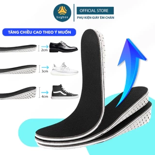 Lót giày độn đế tăng chiều cao 2cm, 3cm, 4cm cấu tạo tổ ong thoáng khí - buybox - BBPK57