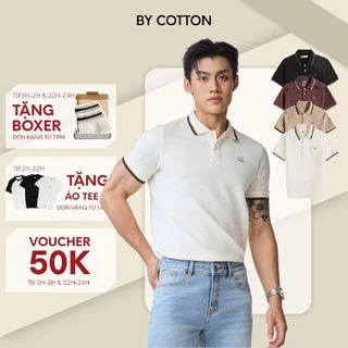 Áo Thun Nam Cao Cấp Polo Fox Sớ Vải Gân Dệt Cao Cấp Form Dáng Vừa Vặn BY COTTON
