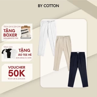 Quần Dài Nam Cao Cấp Regular Chinos Kaki 3 Màu Lựa Chọn By Cotton