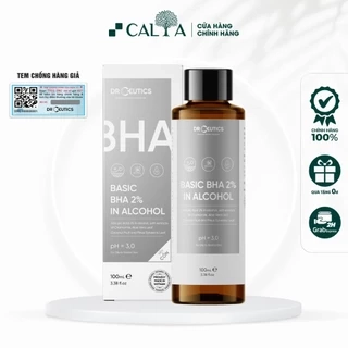 Dung Dịch Tẩy Tế Bào Chết DrCeutics Basic BHA 2% In Alcohol Nền Cồn, Thu Nhỏ Lỗ Chân Lông 100ml