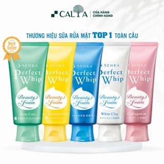 Sữa Rửa Mặt Senka Dưỡng Trắng, Chống Lão Hóa, Ngừa Mụn - Senka Perfect Whip Beauty Foam 100g/120g