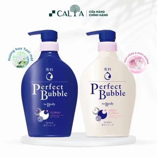 Sữa Tắm Senka Tạo Bọt Dưỡng Ẩm Mịn Mượt, Hương Hoa Thơm Mát - Senka Perfect Bubble 500ml
