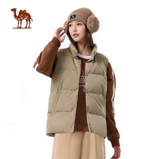Áo khoác CAMEL CROWN Down 85% Duck Down Warm Down Áo khoác đệm Cotton ấm áp Áo ghi lê