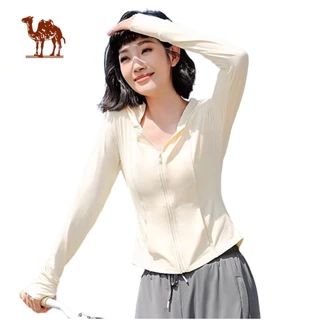 Áo khoác chống nắng CAMEL CROWN vải lụa lạnh mỏng thời trang cao cấp cho nữ