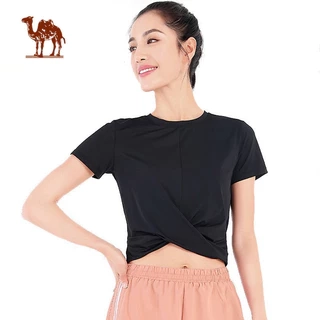 Áo thun thể thao CAMEL CROWN chất liệu thoáng khí thời trang năng động trẻ trung dành cho nữ