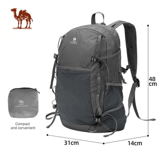 Ba lô gấp CAMEL CROWN 25L Ba lô ngoài trời siêu nhẹ Nén Túi xách du lịch Ba lô giải trí