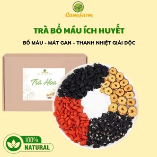 Trà bổ máu ích huyết sức Camifarm hộp 30 gói, bổ máu, mát gan, thanh nhiệt giải độc