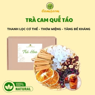 Trà Cam Quế Táo Camifarm thanh lọc cơ thể, thơm miệng, hỗ trợ giảm cân, tăng cường sức đề kháng