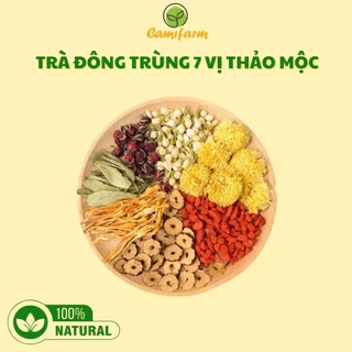 Trà Đông Trùng Hạ Thảo 7 Vị Thảo Mộc Camifarm Thanh Lọc, Đẹp Da, Giữ Dáng, Ngủ Ngo