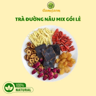 Trà đường nâu mix thảo mộc Camifarm bổ huyết, giảm đau bụng kinh, ngủ ngon