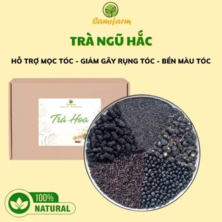 Trà ngũ hắc Camifarm hỗ trợ mọc tóc nhanh, khỏe, giảm gãy rụng tóc, chống lão hóa