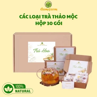 Trà Thảo Mộc, Trà Dưỡng Nhan, Trà Thanh Nhiệt Camifarm Hộp 30 Gói Đẹp Da, An Thần Dễ Ngủ, Thanh Nhiệt, Thon Gọn Dáng