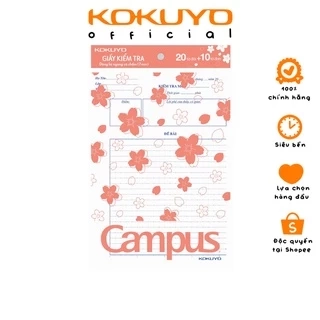 Giấy Kiểm Tra Kẻ Ngang Có Chấm Campus Rain Of Sakura 30 Tờ Khổ B5