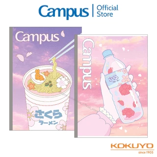 Vở Kẻ 4 Ly Ngang - Kẻ Ngang Có Chấm Campus Kawaii 200 Trang Khổ A5/B5