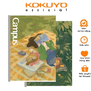 Vở Kẻ 4 Ly Ngang - Kẻ Ngang Healing 96-120 Trang Khổ A5/B5 Campus