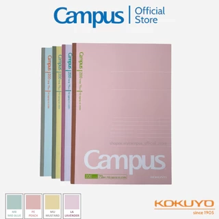 Vở (Tập) Gáy Keo Kusumi Series Kẻ Ngang Có Chấm/ 4 Ly Ngang 80/120/200 Trang Khổ B5 Chính Hãng Campus