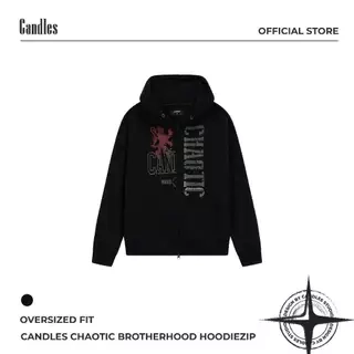 Áo Hoodiezip Candles Chaotic Brotherhood Oversized Fit Unisex