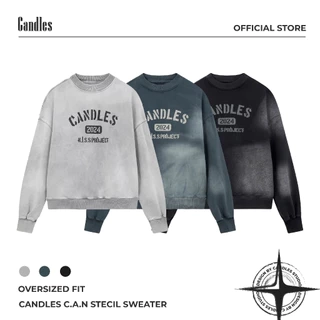 Áo Nỉ Candles C.A.N Stecil Oversize Unisex