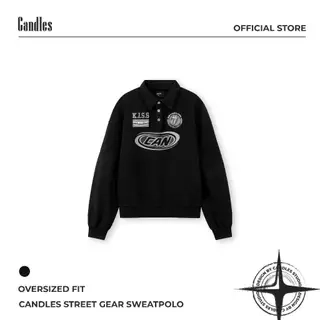 Áo Sweater Candles Street Gear Polo Oversized Fit Unisex
