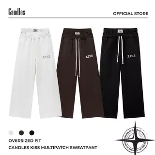Quần Nỉ Candles  Multipatch Straight Unisex