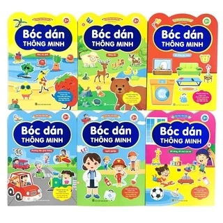 Sách - Bóc Dán Thông Minh - Dành Cho Trẻ Từ 2-6 Tuổi - Song Ngữ Việt Anh (Bộ 6 Cuốn)